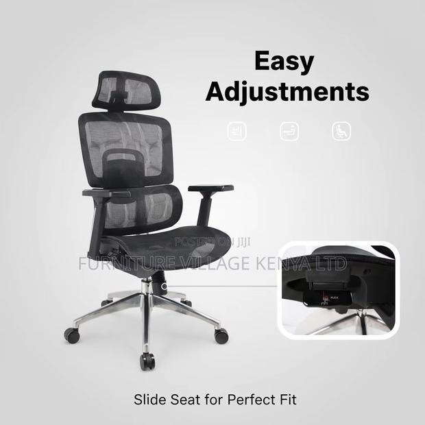 Office Mesh Seat With Footrest - thumbnail 3