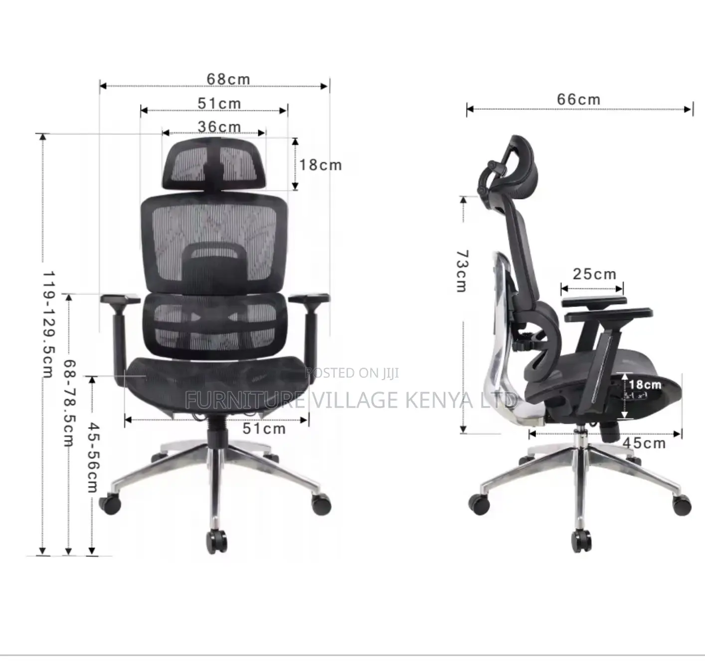 Office Mesh Seat With Footrest