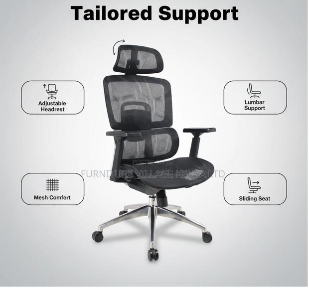 Office Mesh Seat With Footrest - thumbnail 7