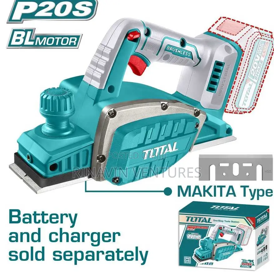 Total Trli20401 Cordless Planer 20v