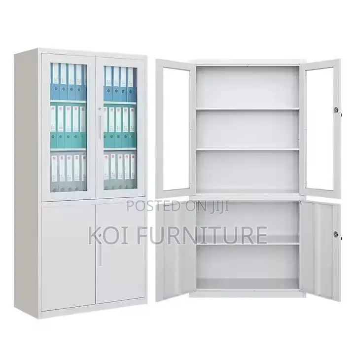 Office Cabinet; Two Doors Glass DKD Structure Cabinet