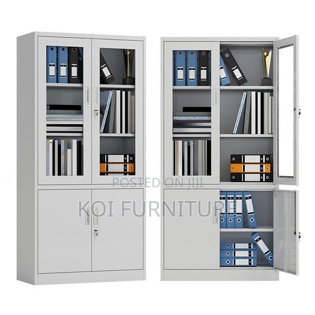 Office Cabinet; Two Doors Glass DKD Structure Cabinet - thumbnail 7