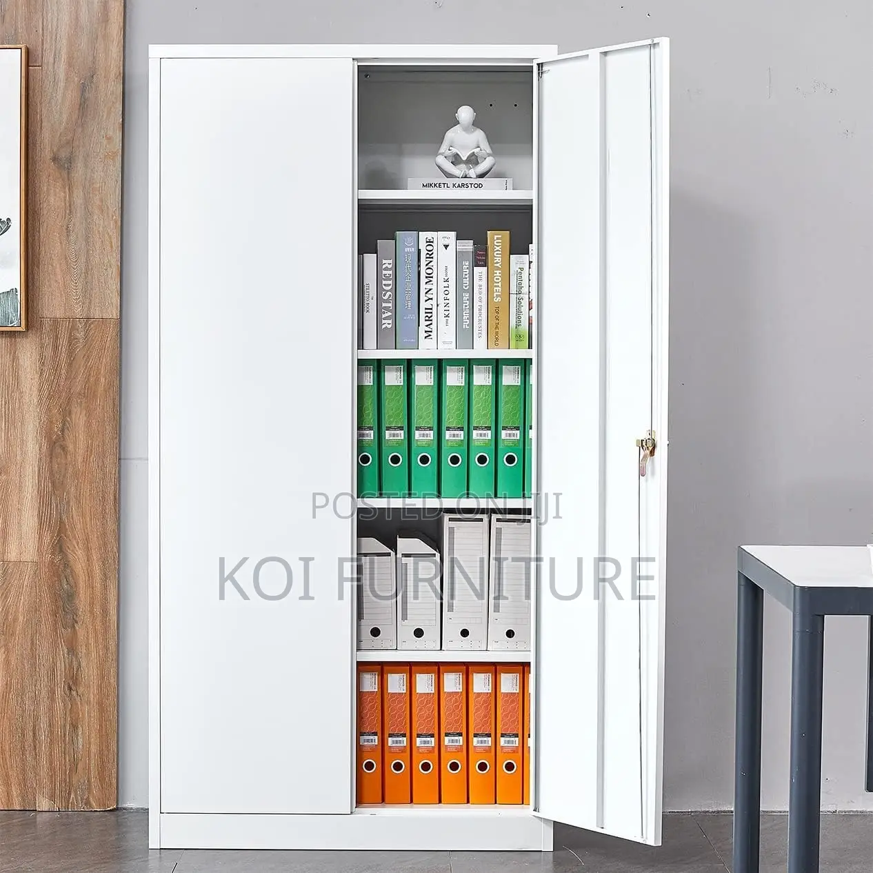 Office Cabinet; Two Doors Glass DKD Structure Cabinet