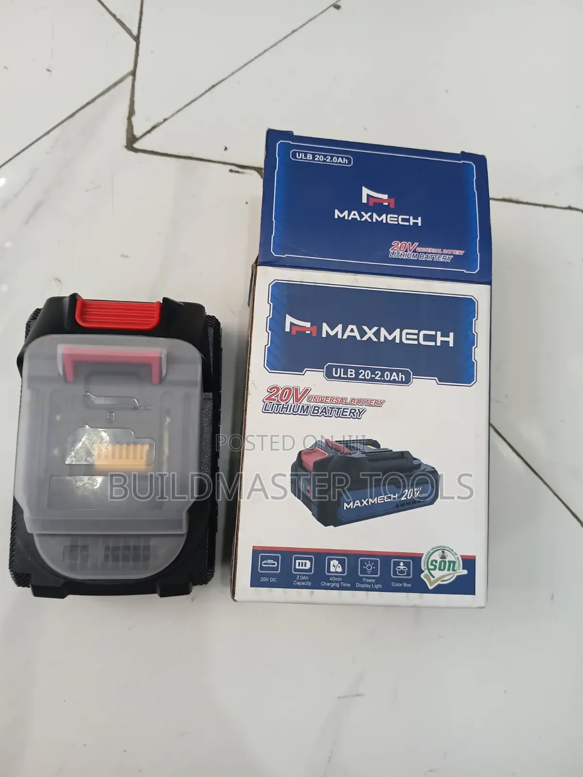 Maxmech Ulb 20-2.0ah Lithium Battery