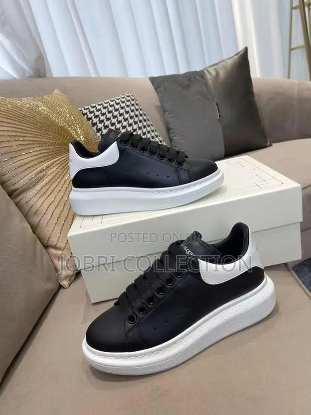 Black With White Sole Alexander McQeeen Sneakers