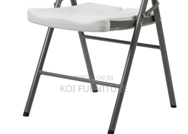Office Chairs; White Patio Office Outdoor Foldable Chairs - thumbnail 5