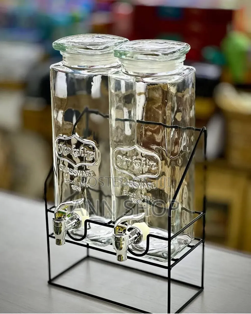 2 Pieces Clear Juice Dispenser