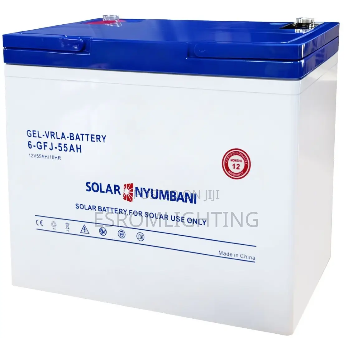 Solar Nyumbani Gel Batteries /55ah/65ah/80ah/100ah/150ah/200ah