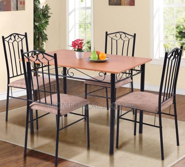 Dining Set: 5 -Piece Kitchen Dining Set With Rectangular Table - thumbnail 3