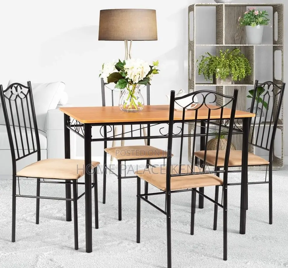 Dining Set: 5 -Piece Kitchen Dining Set With Rectangular Table