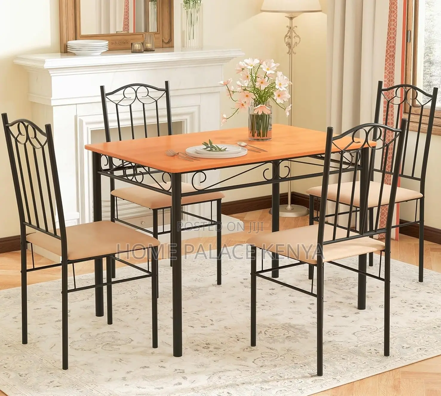 Dining Set: 5 -Piece Kitchen Dining Set With Rectangular Table