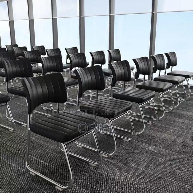 Office Chair : Black Pu Leather Office Chair - thumbnail 5