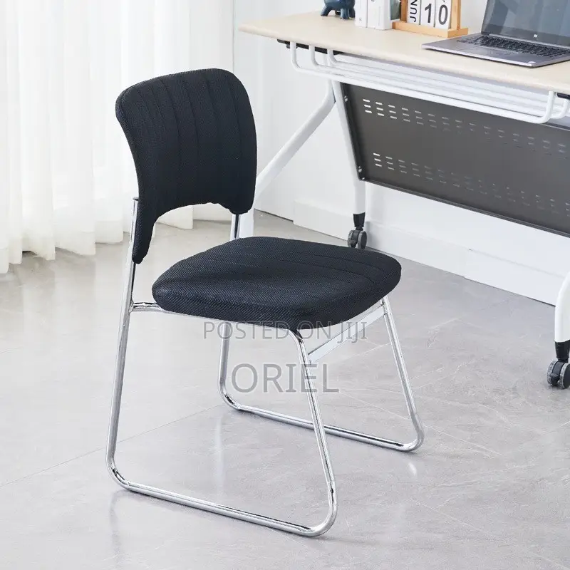 Office Chair : Black Pu Leather Office Chair