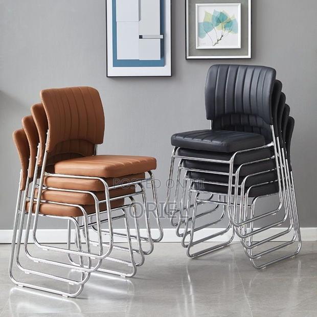 Office Chair : Black Pu Leather Office Chair - thumbnail 17