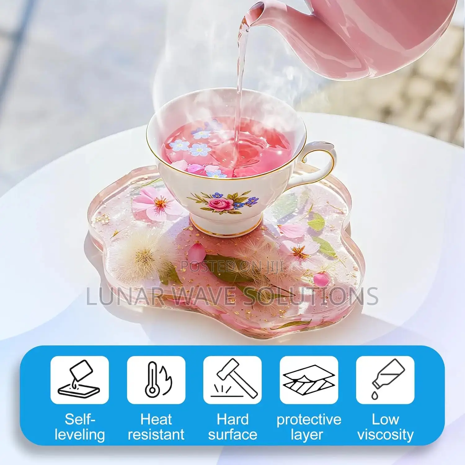 High Gloss 100% Solid Waterproof Anti-Slip Self Leveling Epoxy Resin