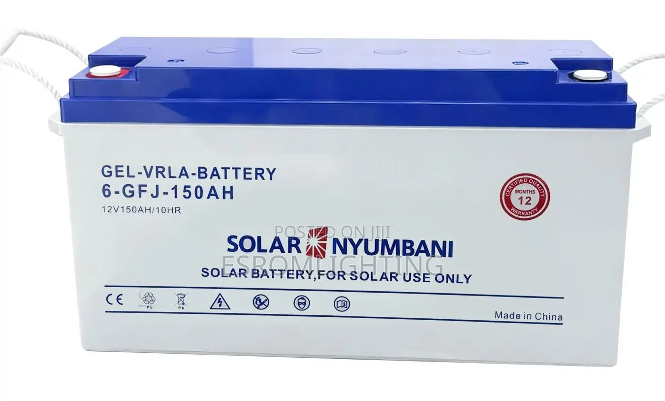 Solar Nyumbani Gel Batteries /55ah/65ah/80ah/100ah/150ah/200ah