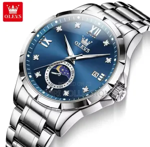 Gents Olevs Blue Face Watches