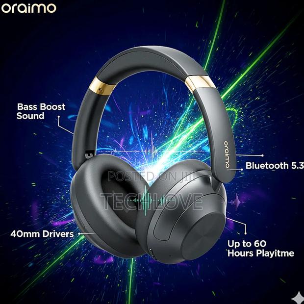 Oraimo Boompop Pro Anc Over-Ear Headphones