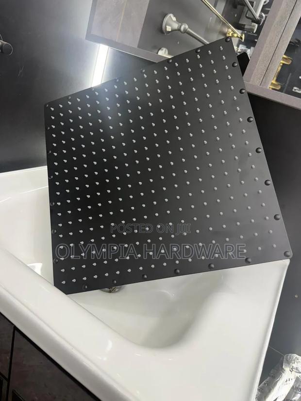 Brimix Black Shower Head 16 Inches (Heavy Duty