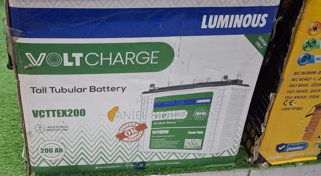 Luminous Volt Charge Tall Tubular Battery 200ah