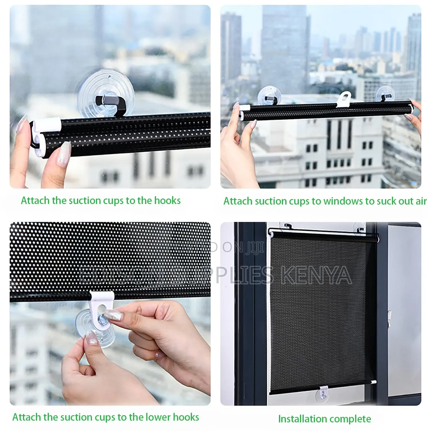 Window Blinds Retractable Blackout Roller Blinds for Sun Shade Lights