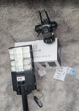 Smart Solar Floodlight Featuring Hd 4g Camera Security Monitoring