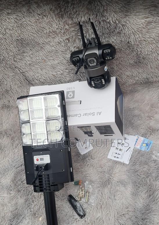 Smart Solar Floodlight Featuring Hd 4g Camera Security Monitoring