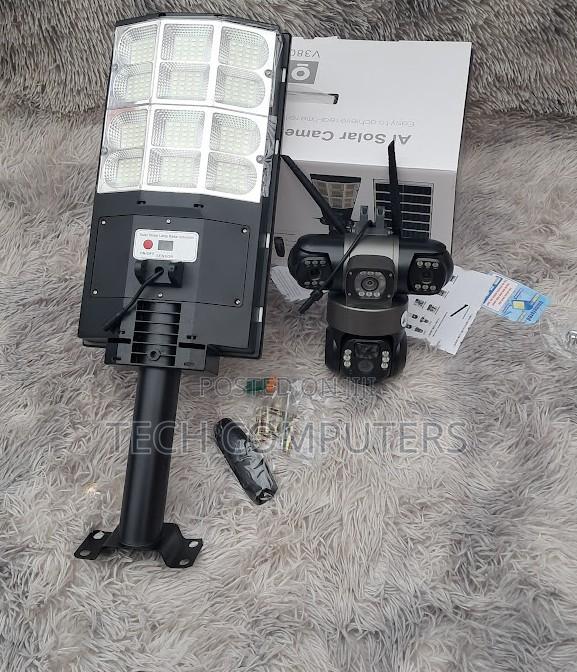 Wireless Solar Security Floodlight With Camera for Farms and Compounds - main view