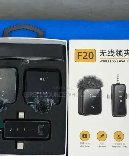 F20 Wireless Lapel Microphone for Clear Audio Recording