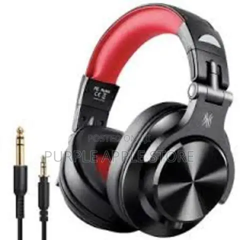 Oneodio A70 Professional Wireless Bluetooth Stereo Headphone Black-Red