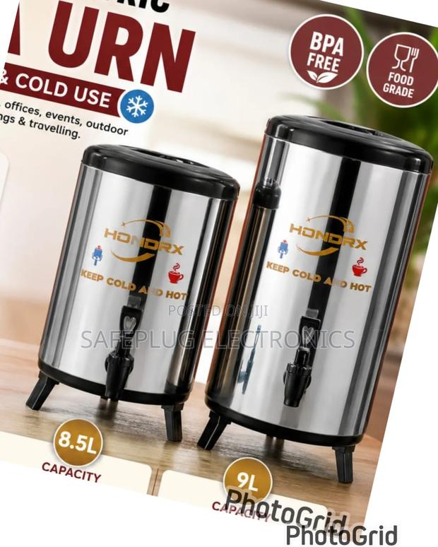 Tea Urn Hot Cold Stainless Steel Beverage Dispenser