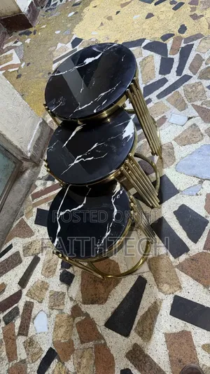 3 in 1 Executive Pure Marble Table Hi