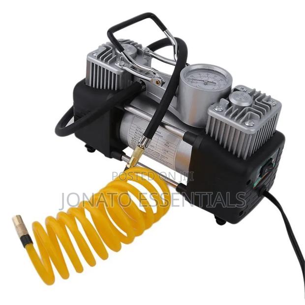 ​2 Cylinder Heavy Duty Car Air Compressor Tire Inflator Pump 12v - thumbnail 3
