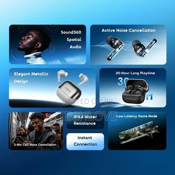 Oraimo Spacebuds Neo+ Anc Spatial Audio True Wireless Earphones - thumbnail 2