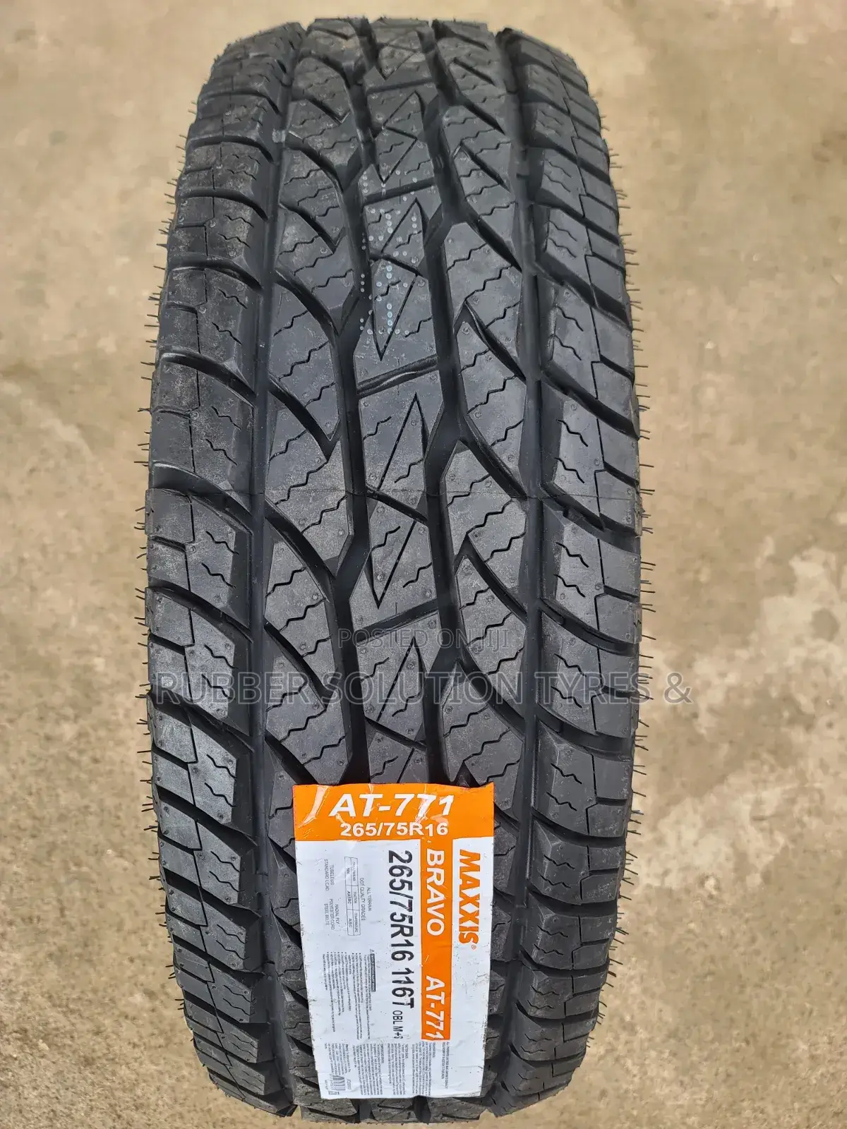 265 /75 R16 Maxxis Tyres 116t Bravo a/T771 (Made in Thailand)