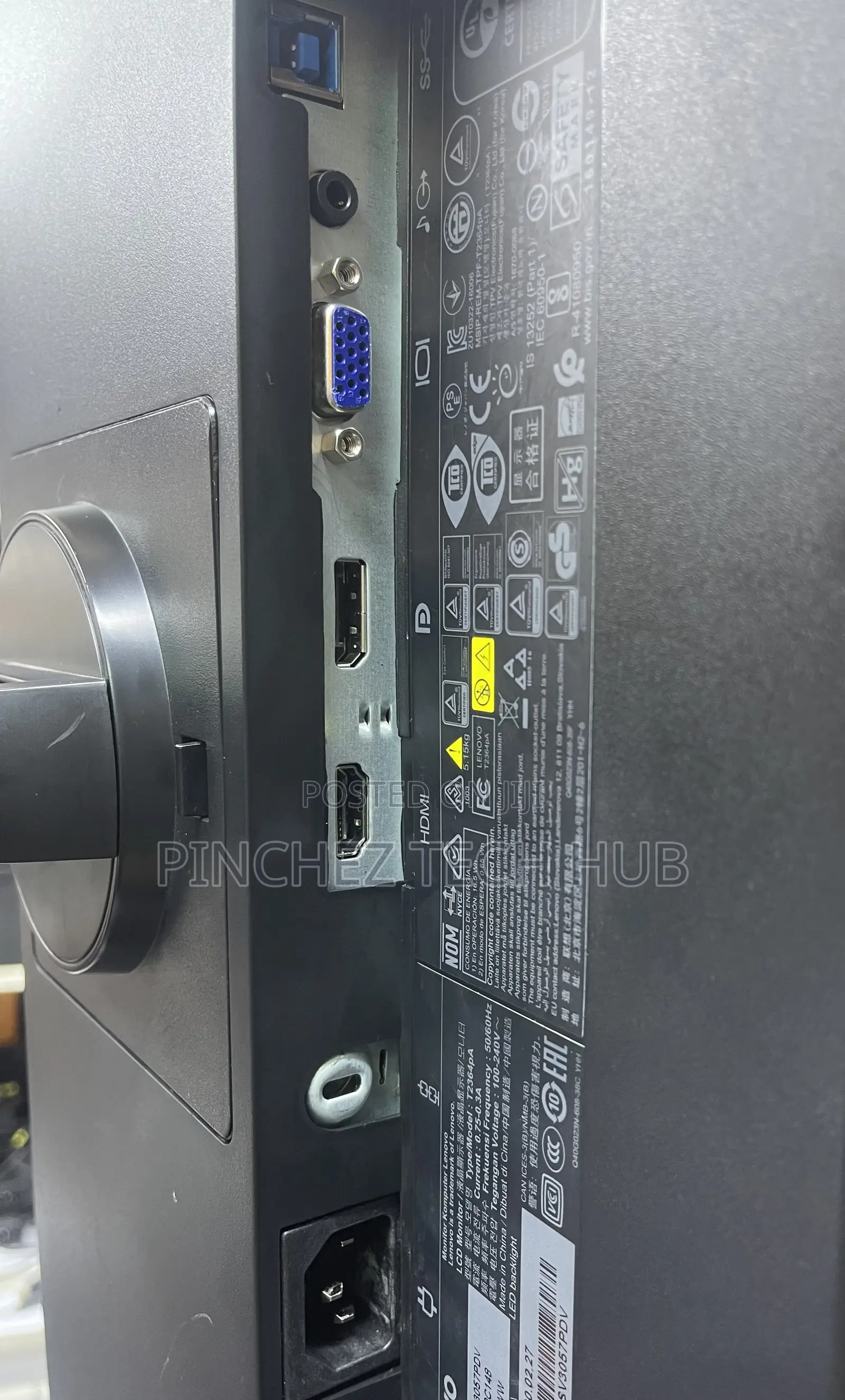 Lenovo T23i-10 23 Inch Frameless Monitor