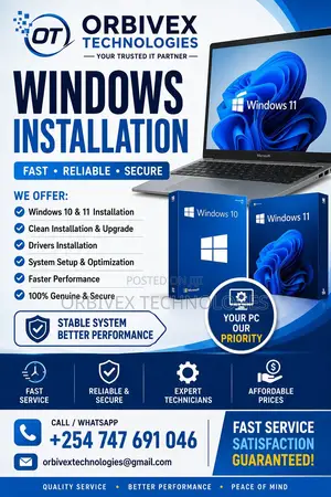 Windows Installation, Laptop Repair Microsoft Office Installation