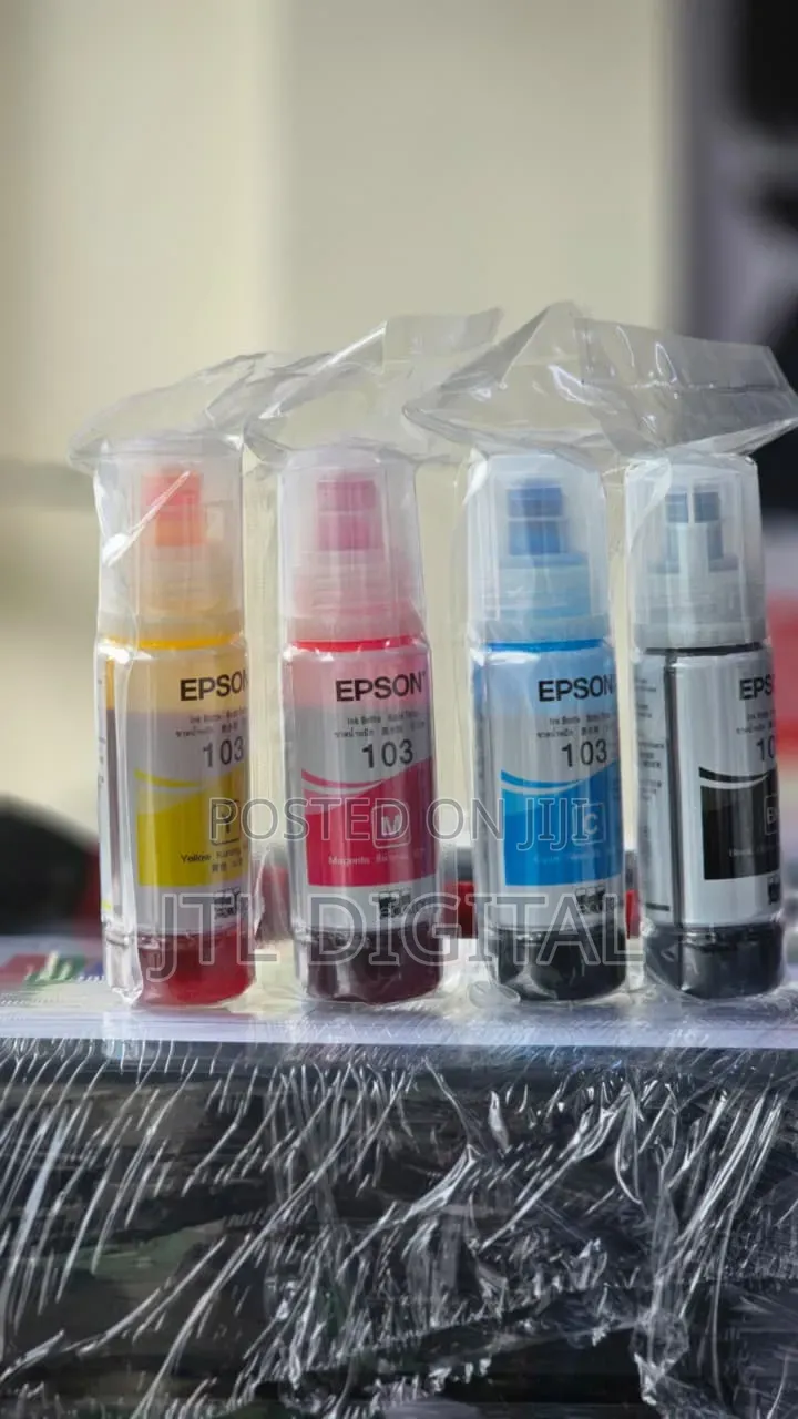 Epson 103 Original Printer Ink Bottle – All Colors Available