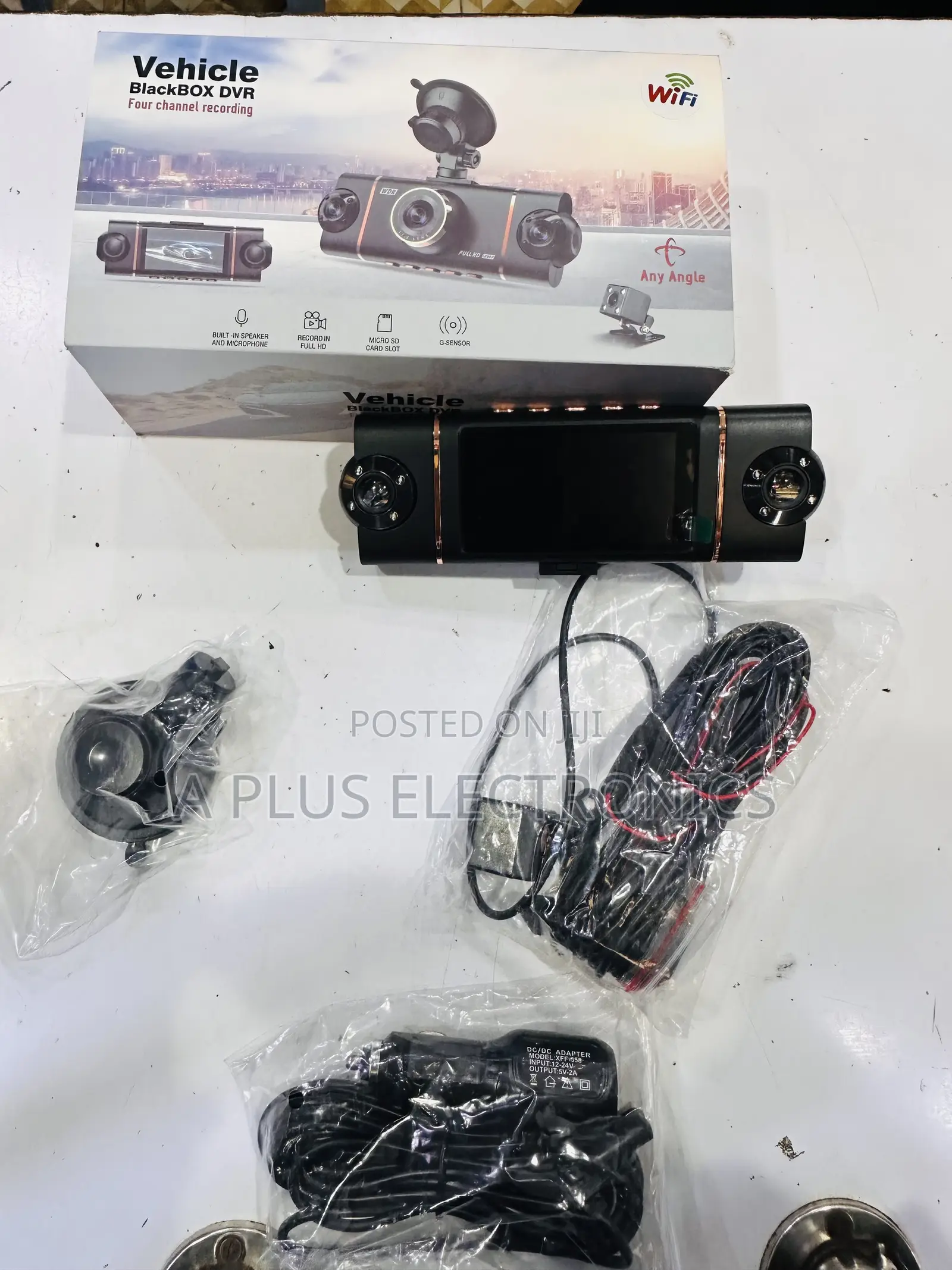 4 Lens Dash Camera With Wifi D65 – Full Hd Front Rear Car Camera