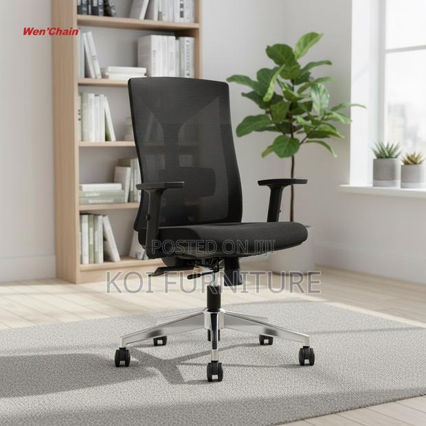Office Chairs; Mesh Ergonomic Fabric Offie Mid Backrest Chair