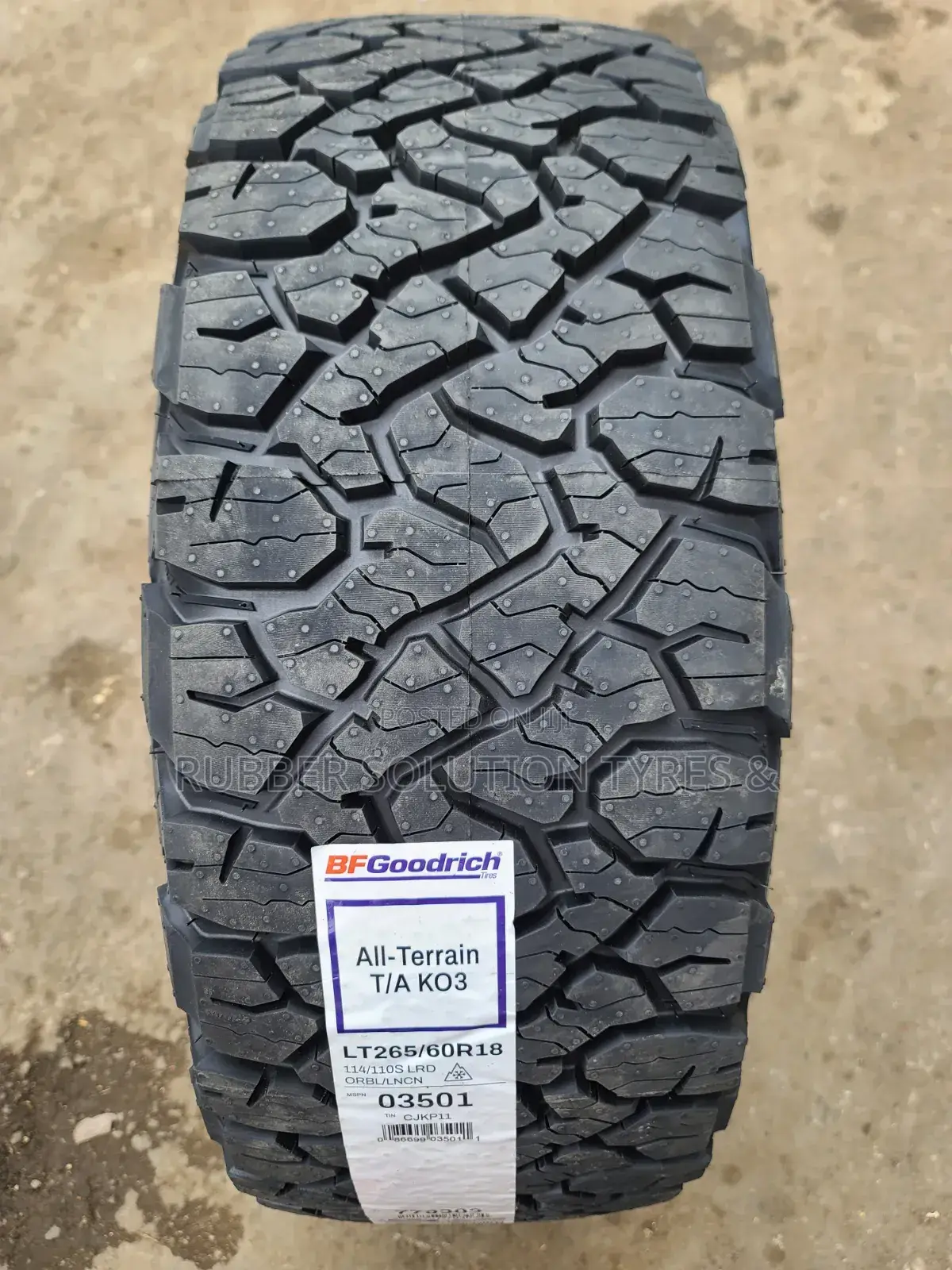 265/60r18 Bf Goodrich Tyres a/Tk03 All-Terrain