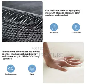 Office Chairs; Mesh Ergonomic Fabric Offie Mid Backrest Chair