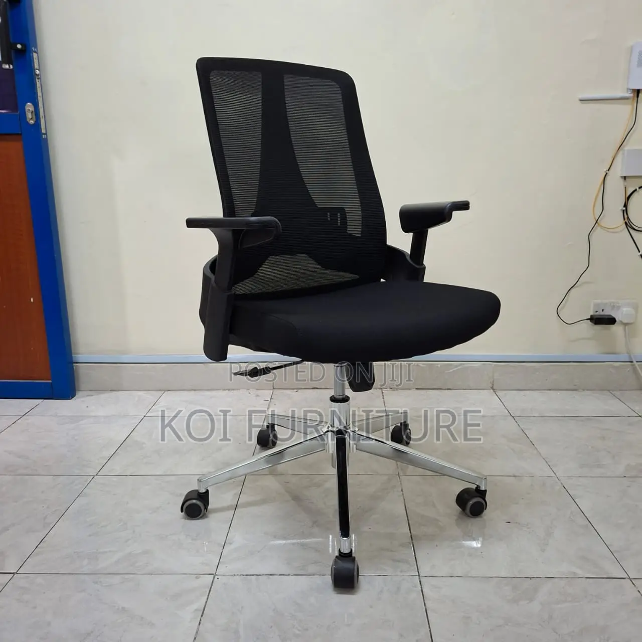 Office Chairs; Mesh Ergonomic Fabric Offie Mid Backrest Chair