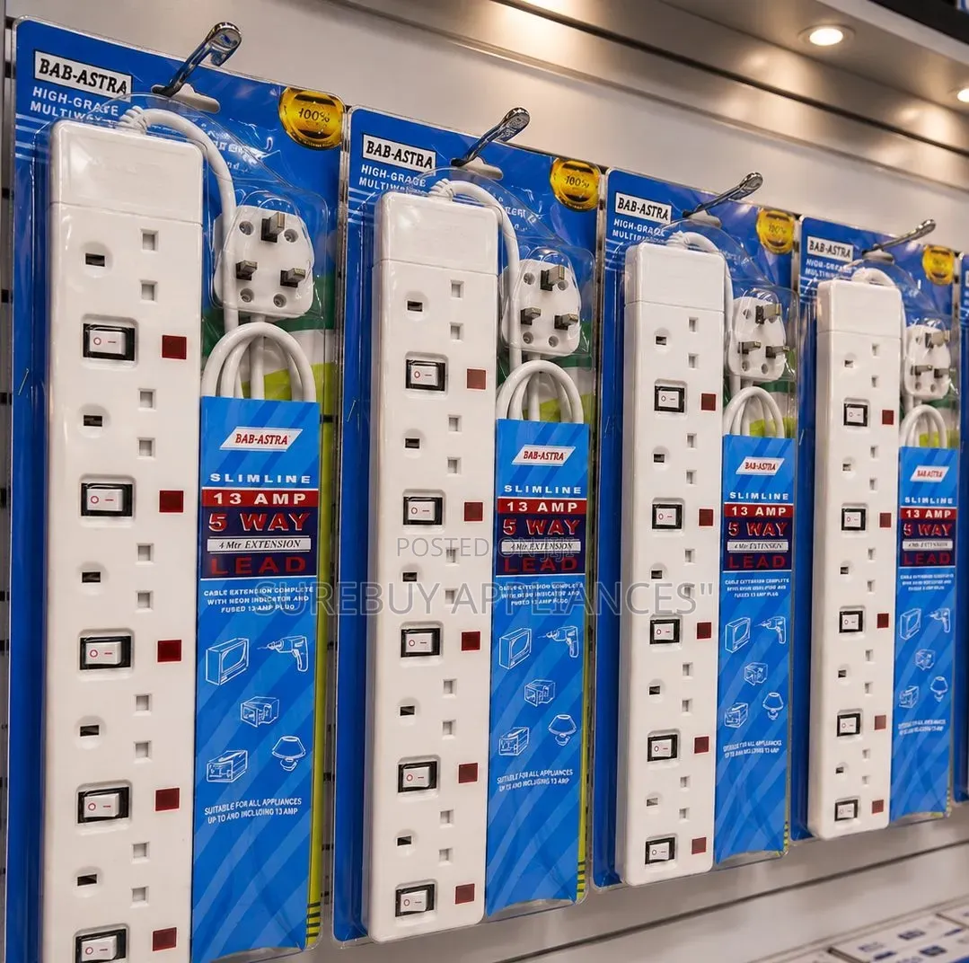 5-Way Power Extension Socket With Surge Protection
