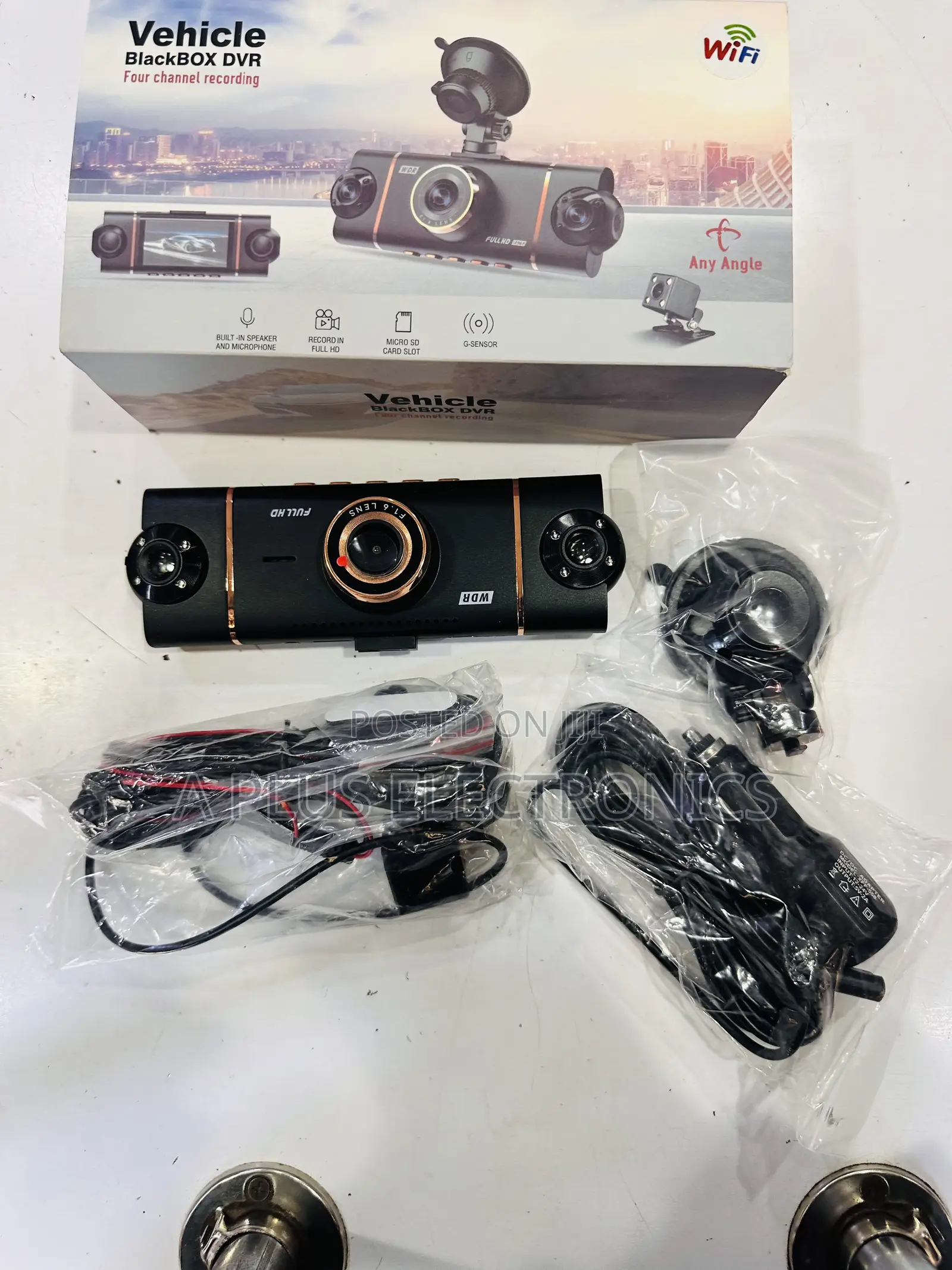4 Lens Dash Camera With Wifi D65 – Smart Car Security Camera