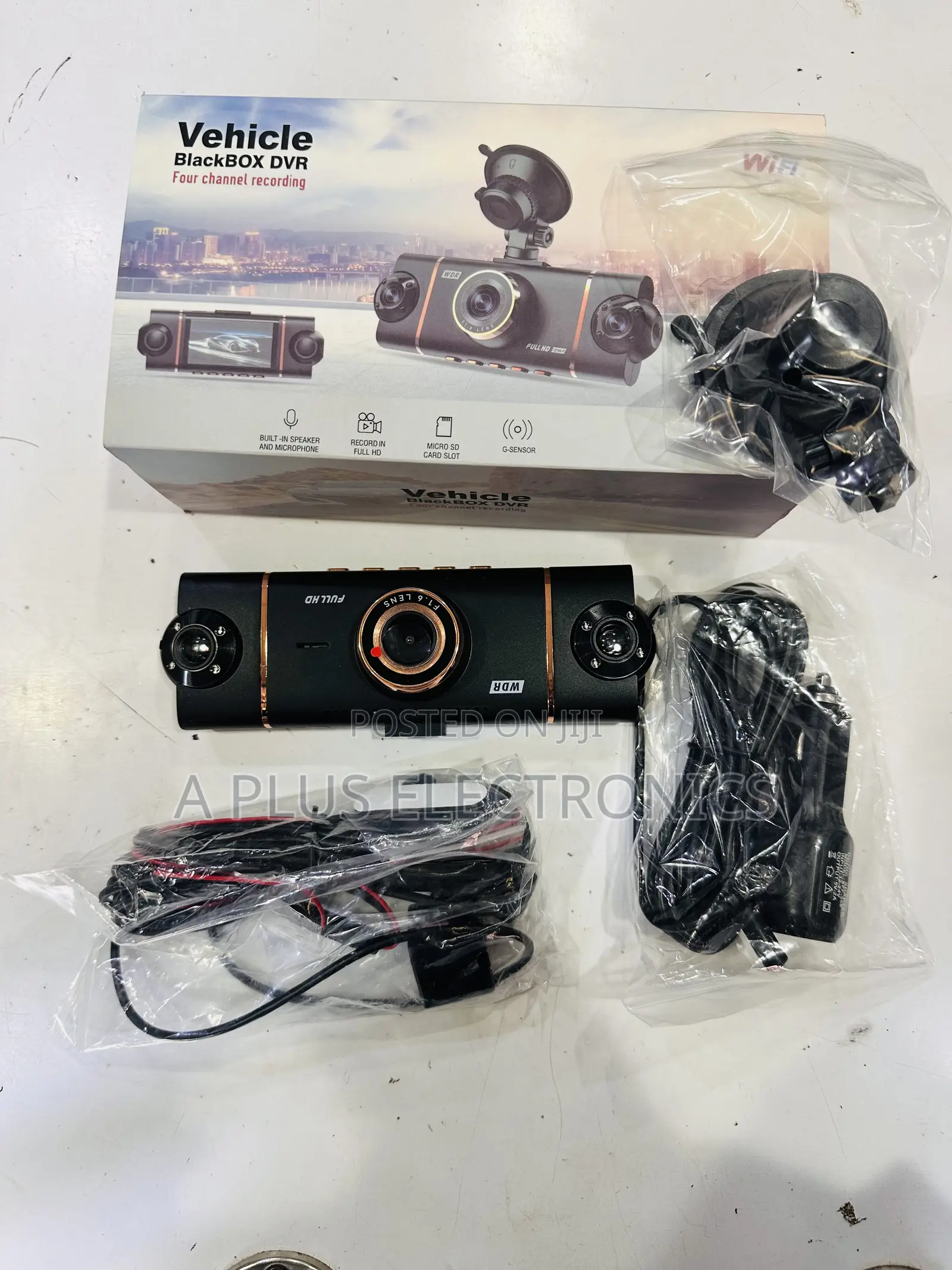 4 Lens Dash Camera With Wifi D65 – Smart Car Security Camera