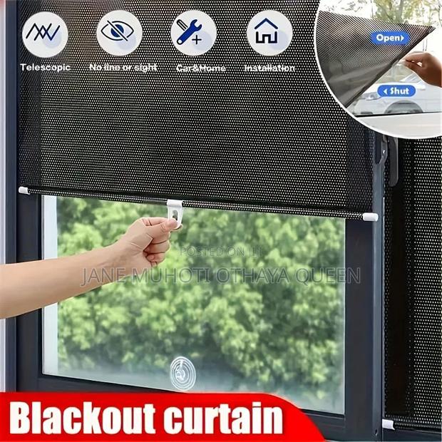 Retracting Black Out Window Blinds