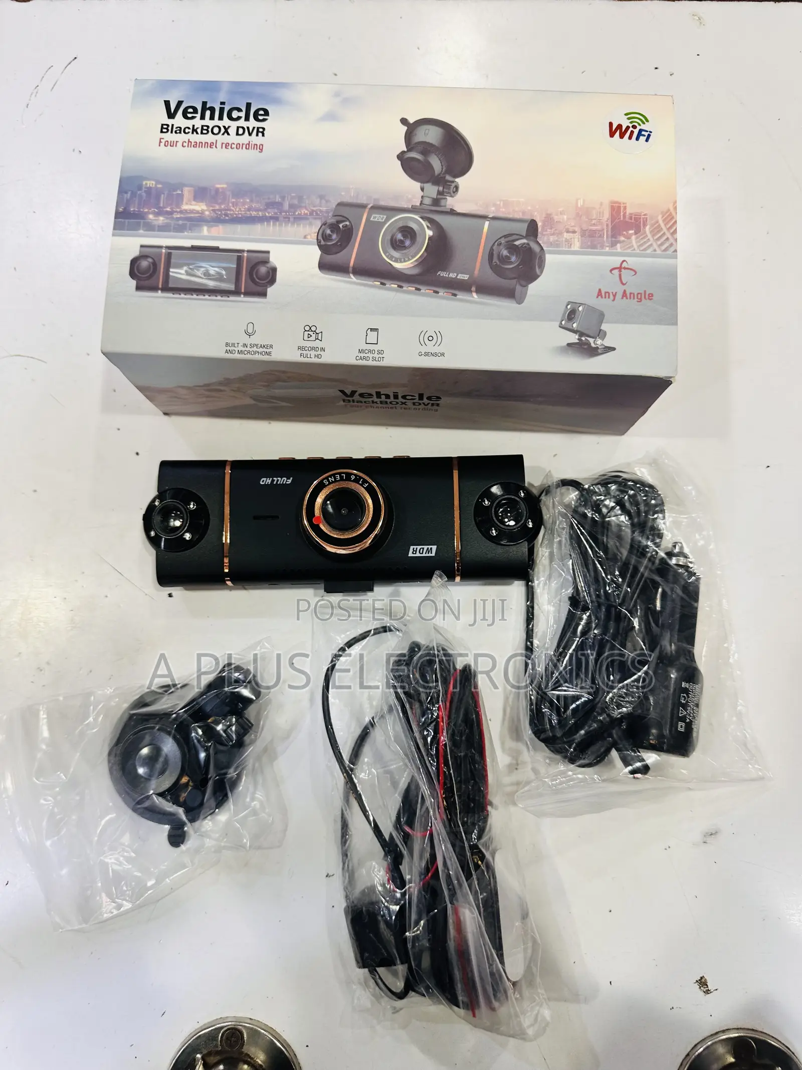 4 Lens Dash Camera With Wifi D65 – High-Resolution Driving Recorder