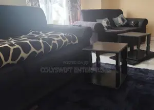 5 Black Sofa Seater .