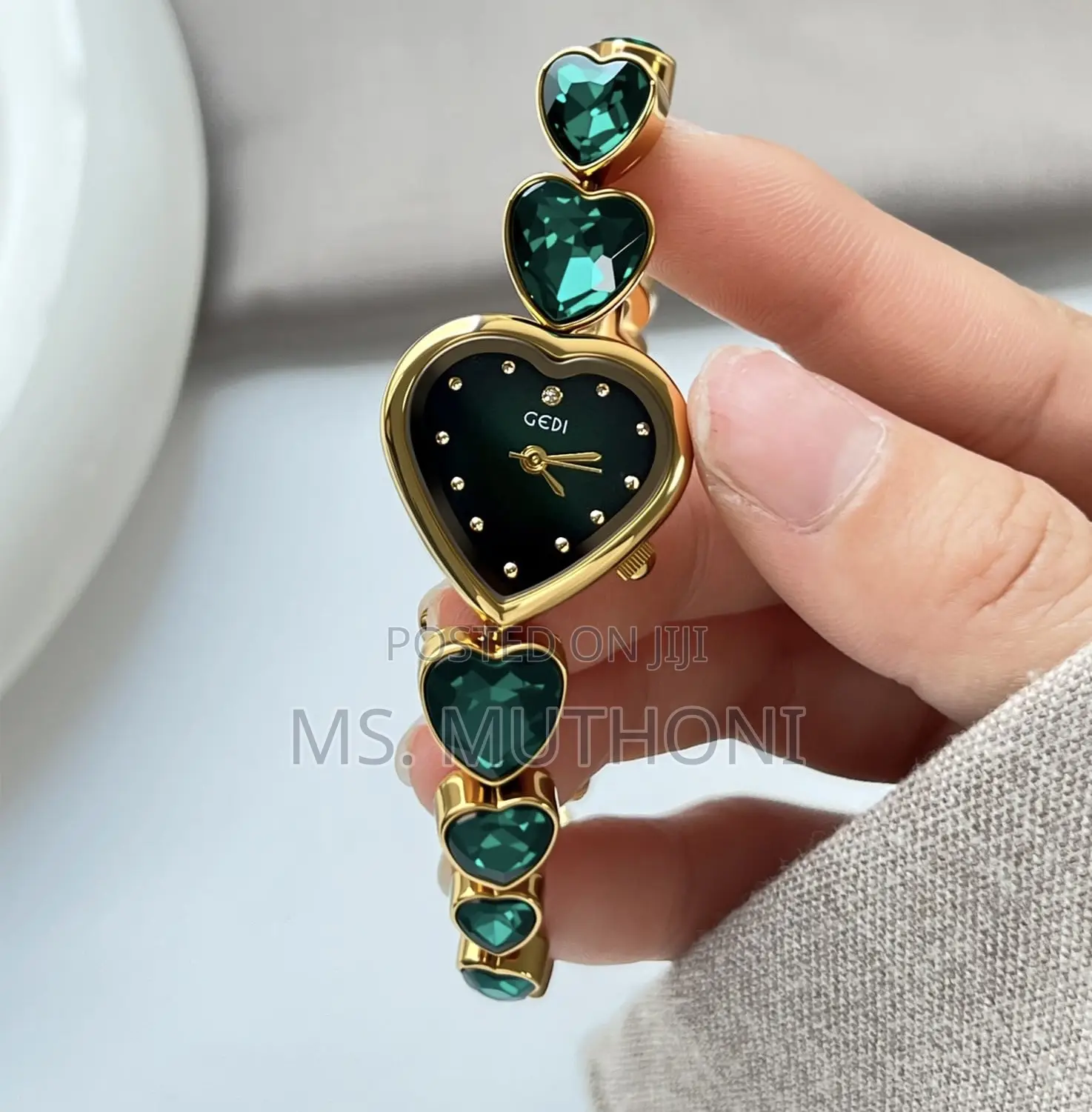 Ladies Crystal Studded Vintage Watch